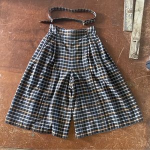 Gucci Wool Plaid Culottes !!!!! 29” waist - RARE